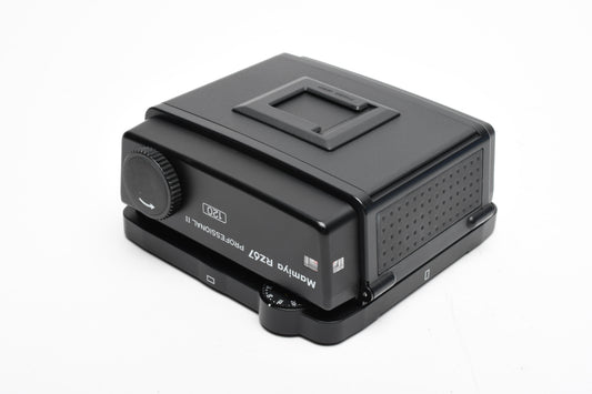 Mamiya 120 Back RZ67 Professional II back, DS, Cap, Pouch, Mint-