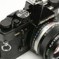 Olympus OM-2N 35mm SLR Black w/Zuiko 50mm f1.8 lens, strap, sky, manuals+New seals