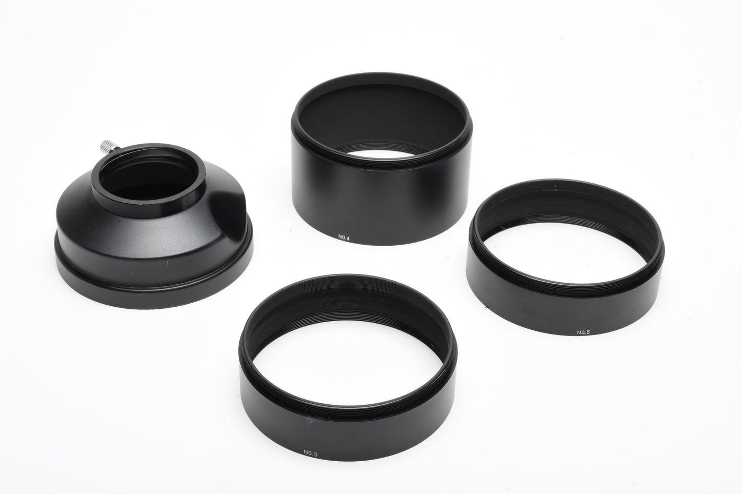 Mamiya Extension ring set for Press w/Additional Slip-on 42mm adapter, Mint