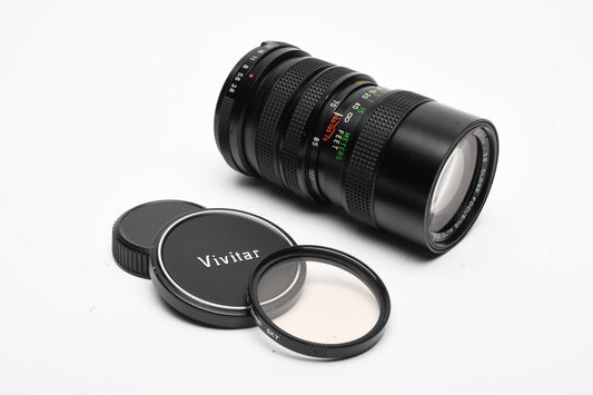 Vivitar 70-150mm f3.8 close focusing zoom M42 Mount, Caps, Sky