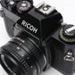 Ricoh KR-5 Super 35mm SLR w/50mm f2.2 Prime lens, cap, New seals, tested, Great!