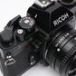 Ricoh KR-5 Super 35mm SLR w/50mm f2.2 Prime lens, cap, New seals, tested, Great!