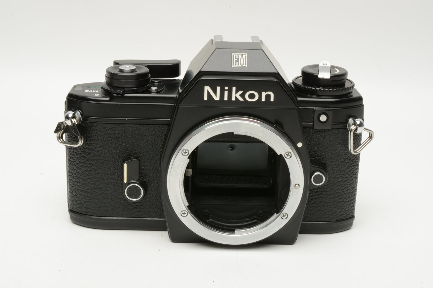 Nikon EM 35mm SLR Body Only, New Seals, Strap, Cap, Tested, Clean