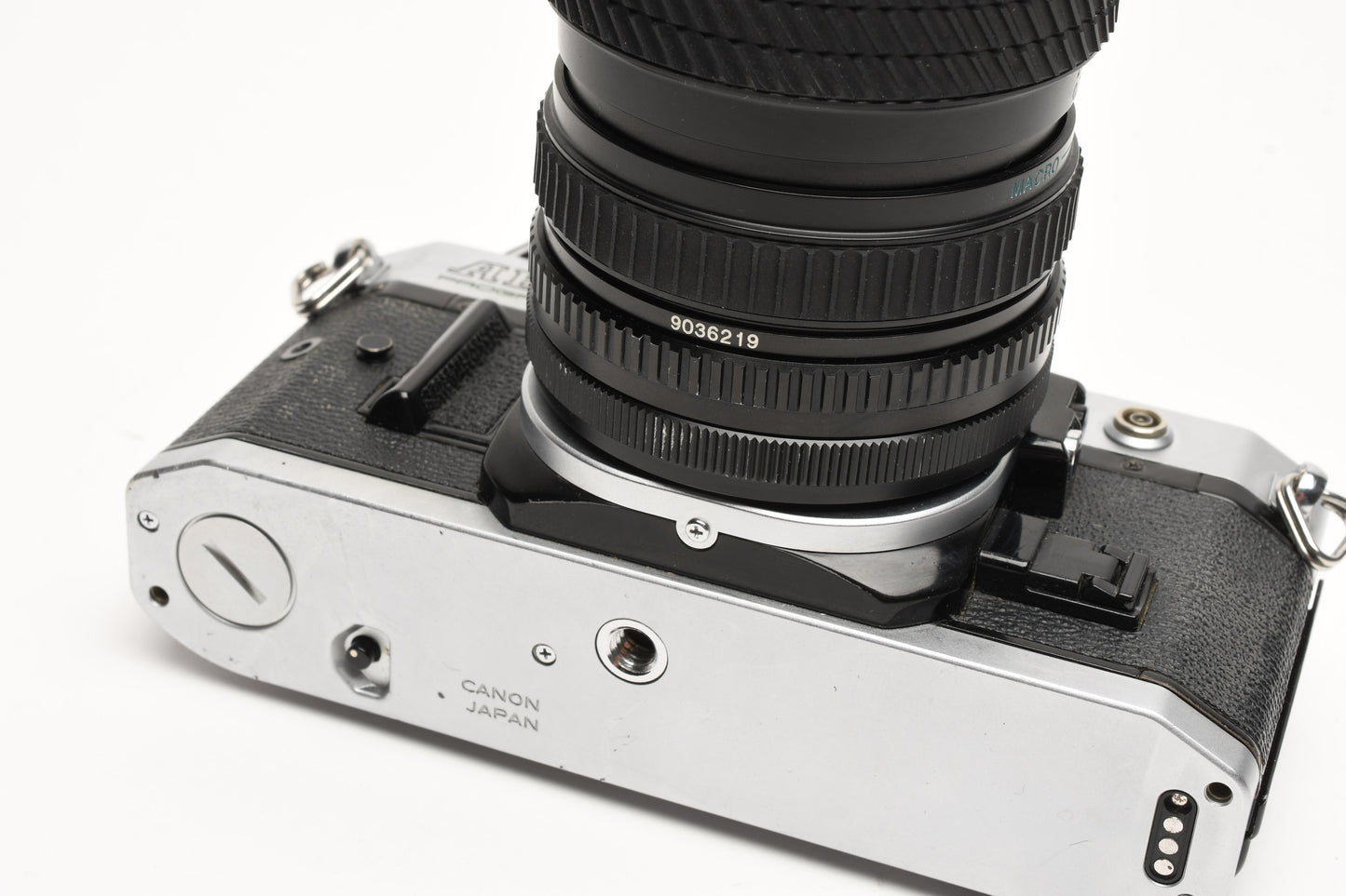 Canon AE-1 Program 35mm SLR Camera w/Tokina 28-70mm Zoom, New Seals