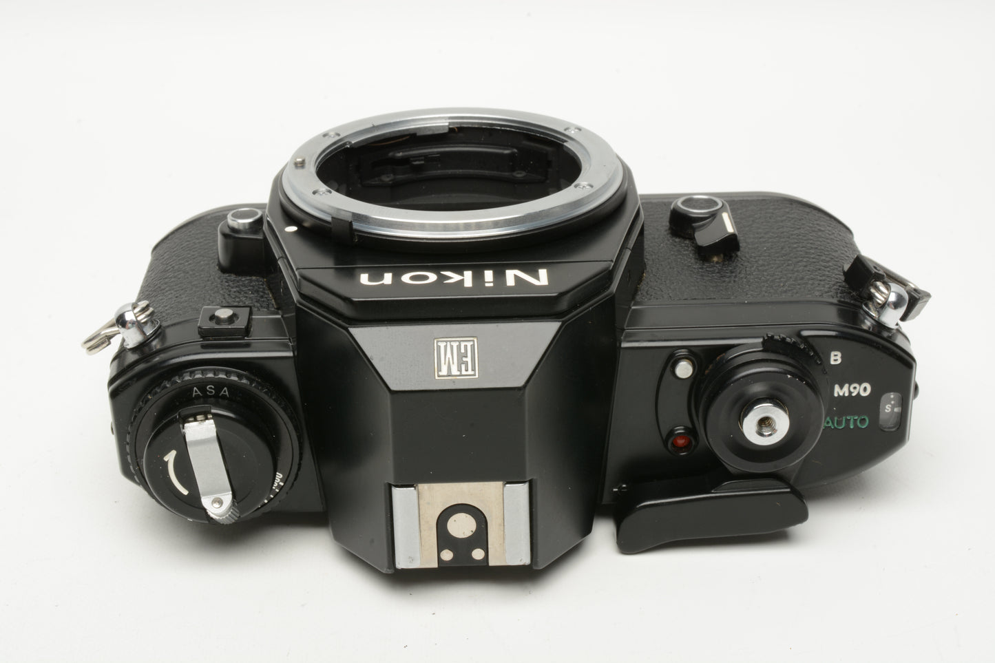 Nikon EM 35mm SLR Body Only, New Seals, Strap, Cap, Tested, Clean