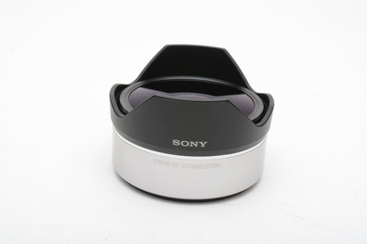 Sony VCL-ECF1 Fisheye Converter w/caps and case, Mint-, Barely used