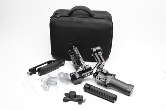 DJI RS 4 Gimbal Stabilizer, Case, Complete, Tested, w/Focus pro