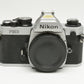 Nikon FM2N chrome 35mm SLR body, strap, cap, eyepiece, tested, New Seals