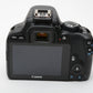 Canon Rebel SL1 DSLR body, batt+charger+strap, Only 307 Acts!! Mint-