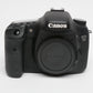 Canon EOS 7D 18MP DSLR body, batt, charger, strap, manual, cap, Only 5161 Acts!!