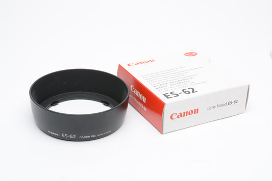Canon Genuine ES-62 plastic lens hood in box