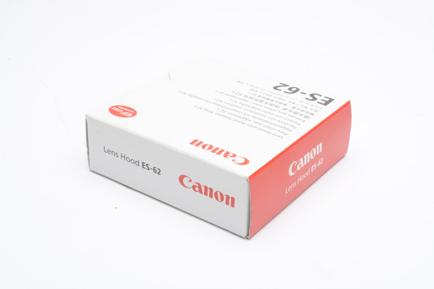 Canon Genuine ES-62 plastic lens hood in box