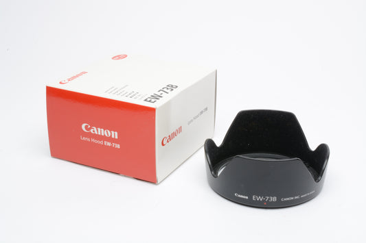 Canon Genuine EW-73B plastic lens hood in box