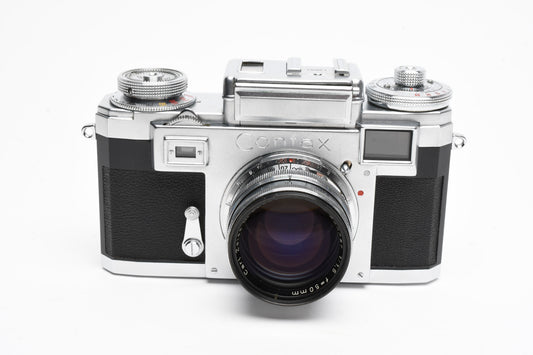 Contax IIIa rangefinder camera w/50mm f1.5 lens, case, Gorgeous!!