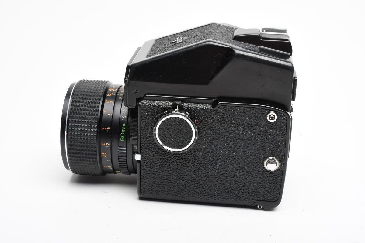 Mamiya M645J w/85mm f1.9 lens, AE Prism, New seals, Great!