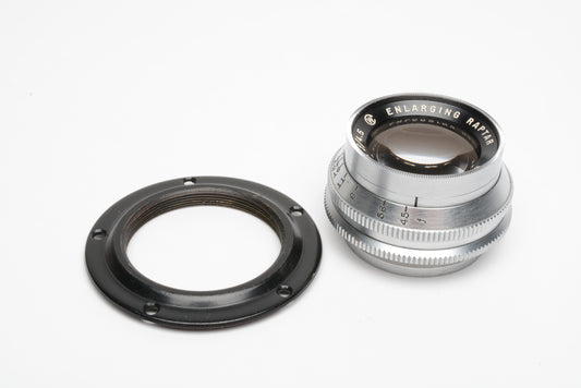 Wollensak Raptar 135mm f4.5 Enlarging lens w/Retaining ring