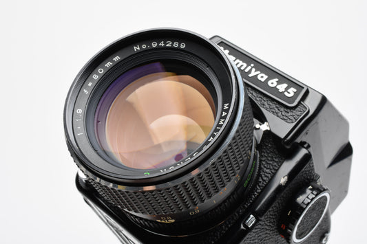 Mamiya M645J w/85mm f1.9 lens, AE Prism, New seals, Great!
