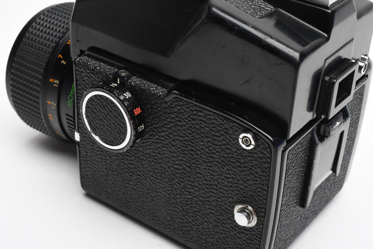 Mamiya M645J w/85mm f1.9 lens, AE Prism, New seals, Great!