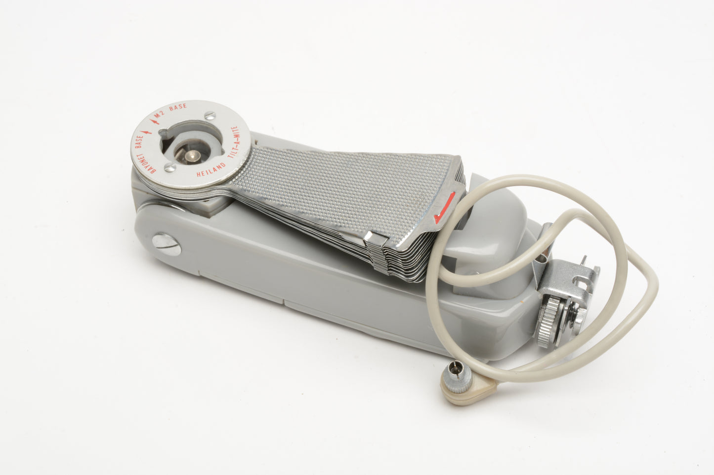 Honeywell Tilt-A-Mite flash reflector in case, nice & clean (Light Gray)