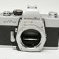 Minolta SRT-101 Chrome 35mm SLR Body Only, cap+manuals+new seals, Tested