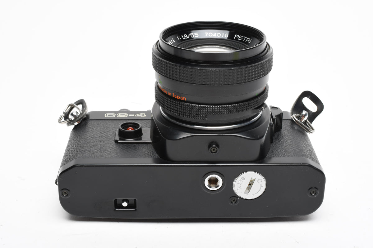 Chinon CS-4 35mm SLR w/ Petri 55mm f1.8 Prime lens, New Seals, Great!