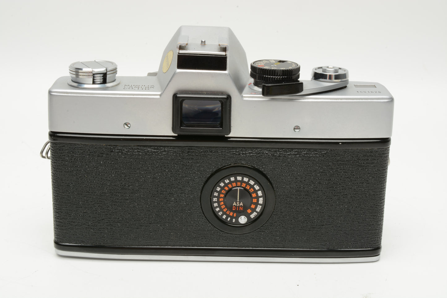 Minolta SRT-101 Chrome 35mm SLR Body Only, cap+manuals+new seals, Tested