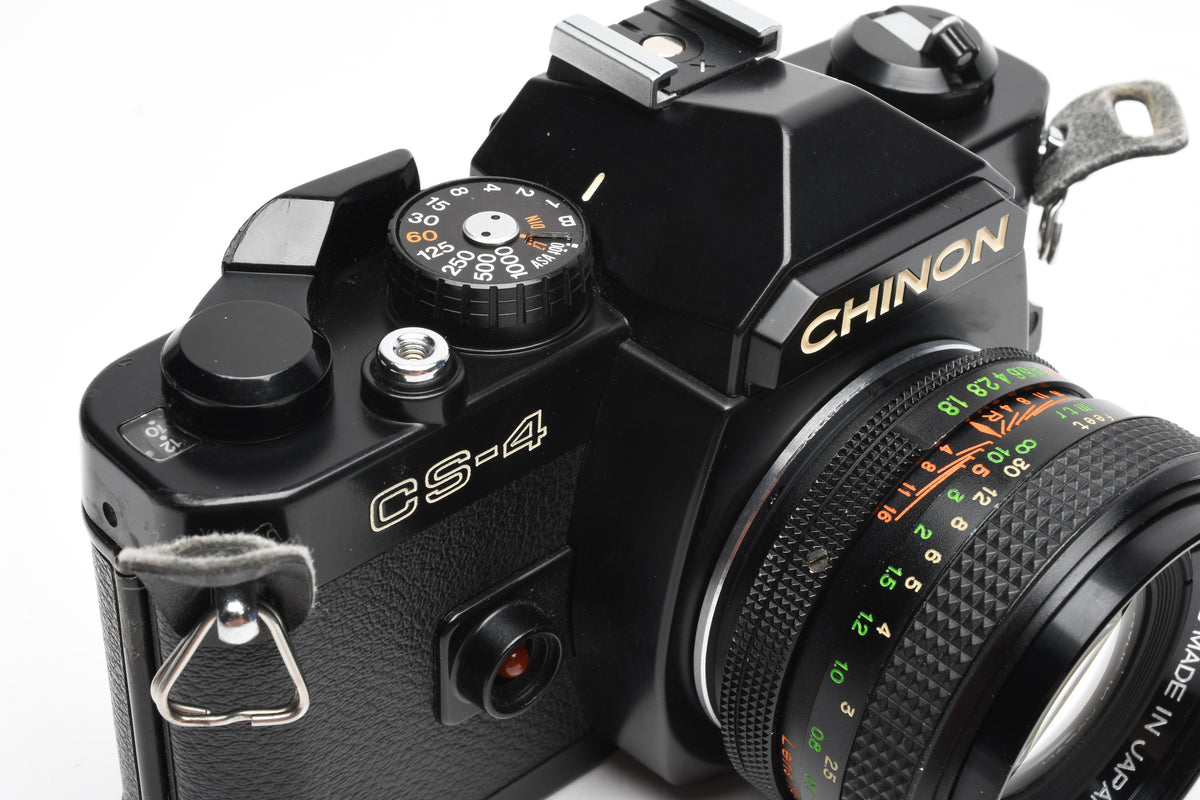 Chinon CS-4 35mm SLR w/ Petri 55mm f1.8 Prime lens, New Seals, Great!