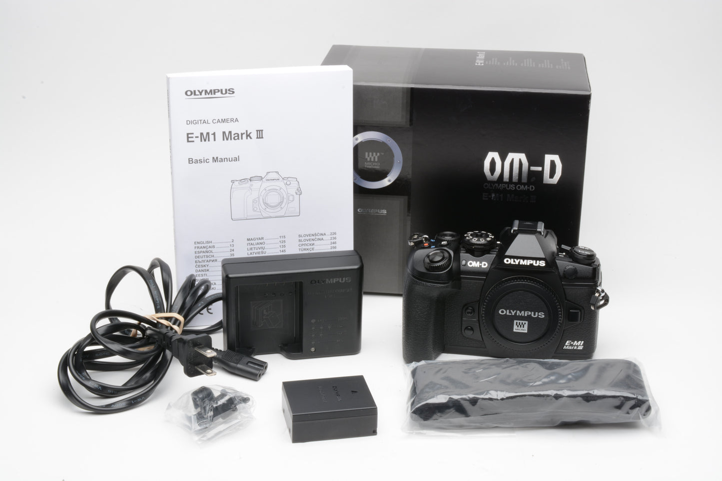 Olympus OM-D E-M1 Mark III Mirrorless Body, Only 9766 Acts! Boxed, Very clean