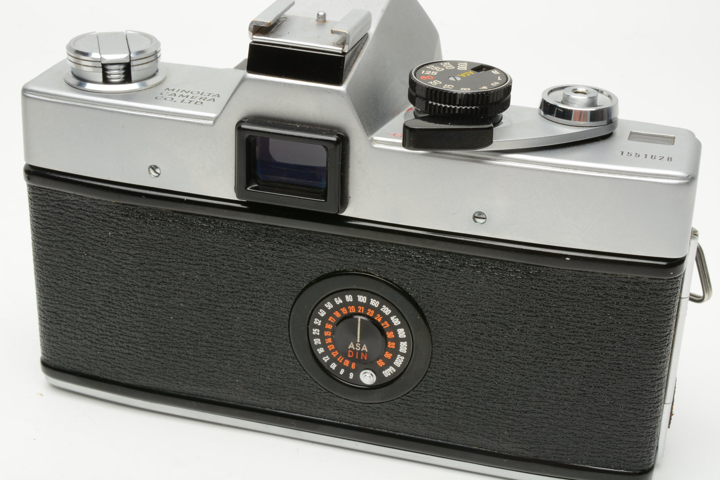 Minolta SRT-101 Chrome 35mm SLR Body Only, cap+manuals+new seals, Tested