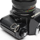 Chinon CS-4 35mm SLR w/ Petri 55mm f1.8 Prime lens, New Seals, Great!