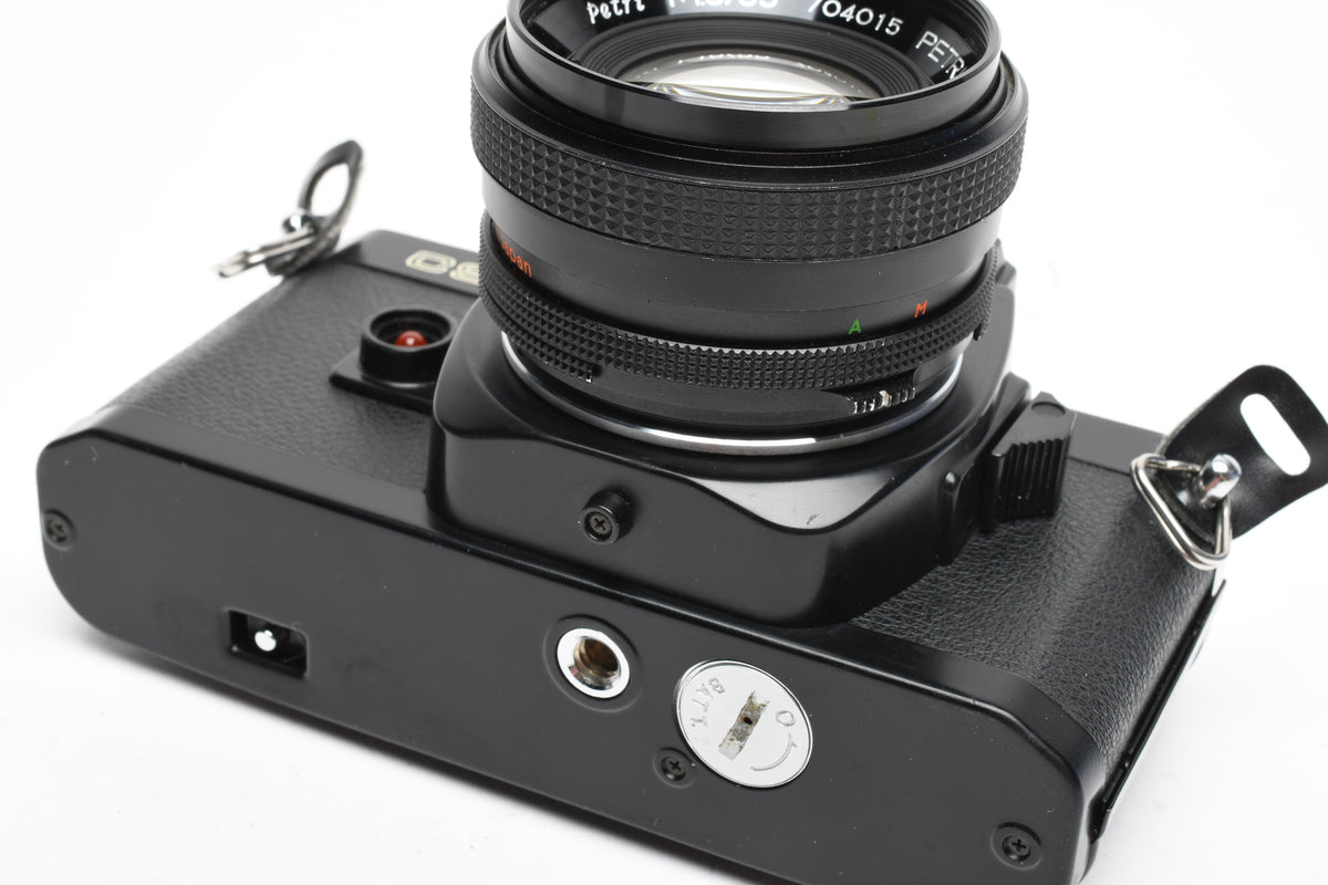 Chinon CS-4 35mm SLR w/ Petri 55mm f1.8 Prime lens, New Seals, Great!