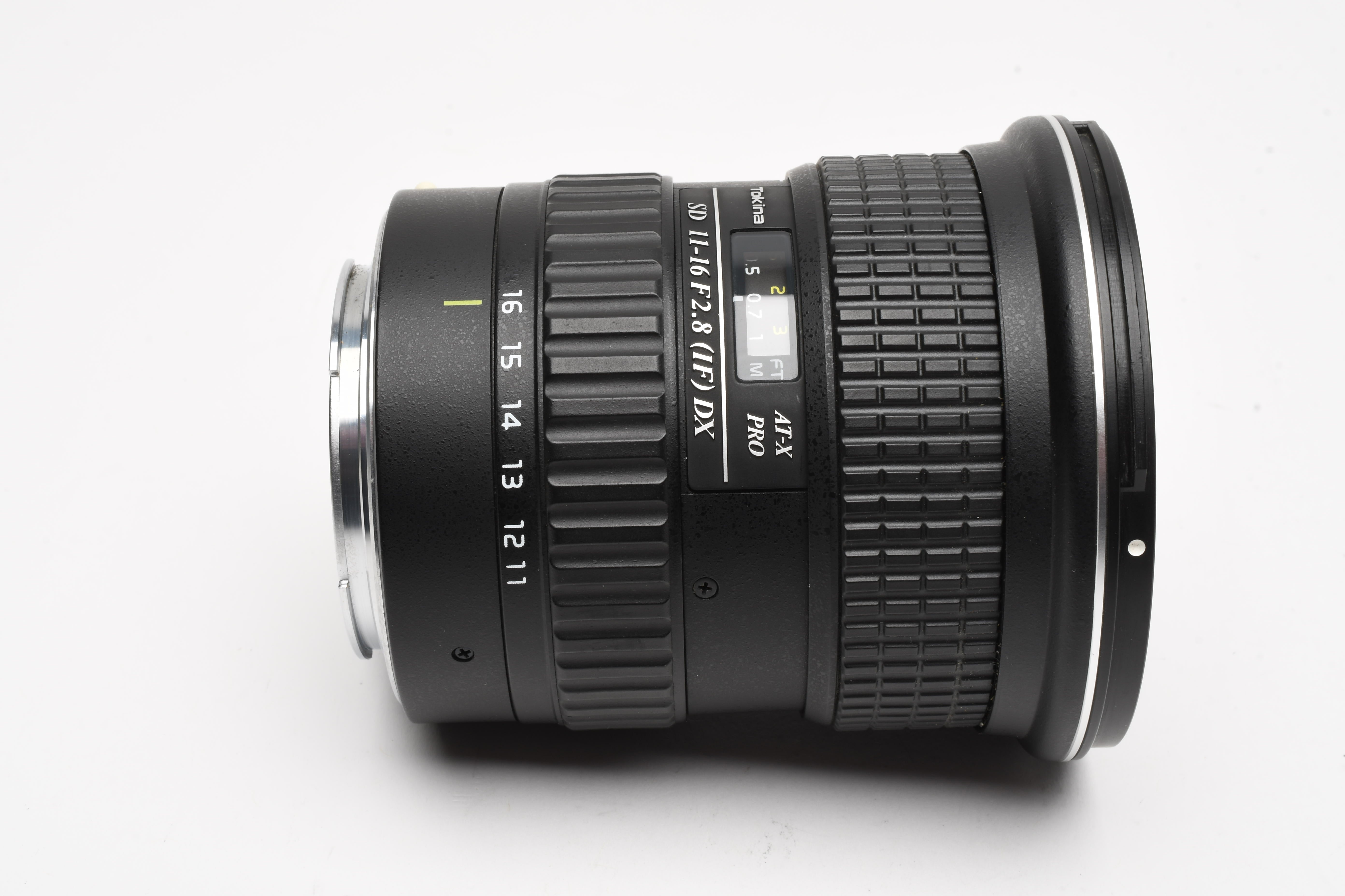Tokina SD 11-16mm f2.8 IF DX II AT-X Pro lens for Canon EF, Mint
