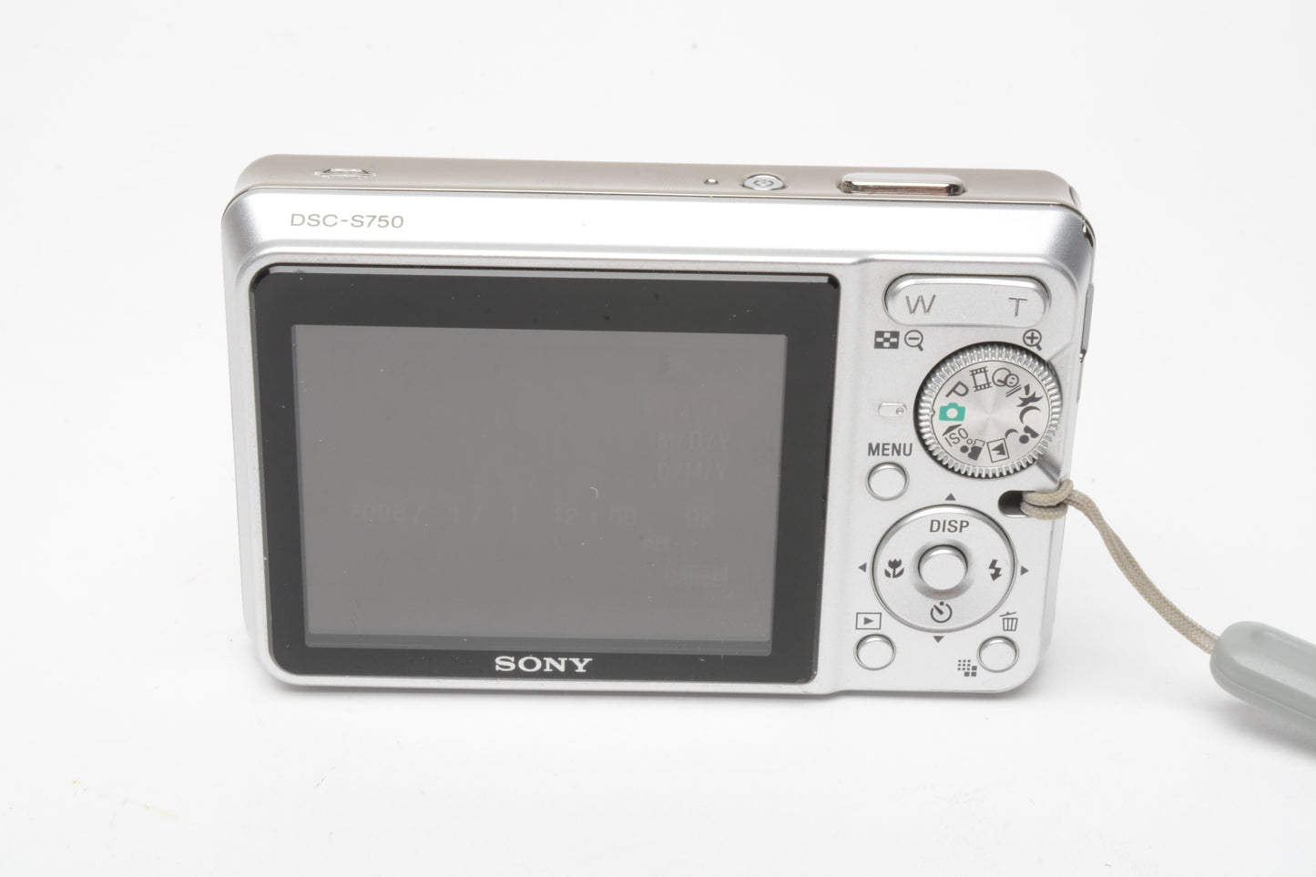 Sony DSC-S750 7.2MP Digital Point&Shoot camera, batt+charger, tested, clean