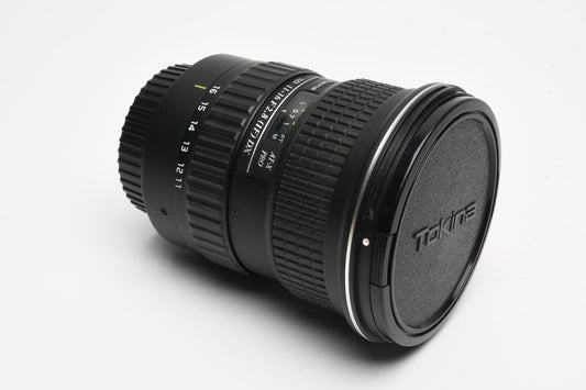 Tokina SD 11-16mm f2.8 IF DX II AT-X Pro lens for Canon EF, Mint-