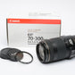 Canon EF 70-300mm f4-5.6 IS USM zoom lens, caps, UV, Mint-, Boxed