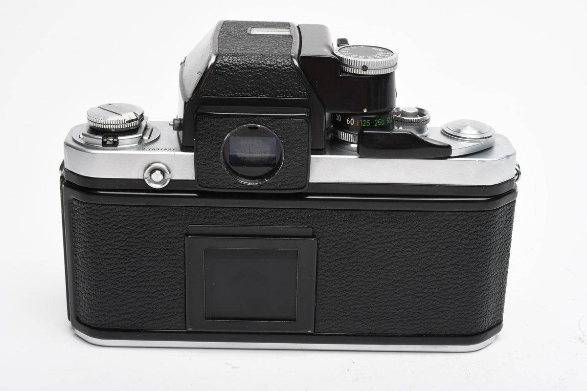 Nikon F2 35mm SLR body w/DP-1 finder, very clean & accurate, timeless (silver)