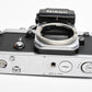 Nikon F2 35mm SLR body w/DP-1 finder, very clean & accurate, timeless (silver)