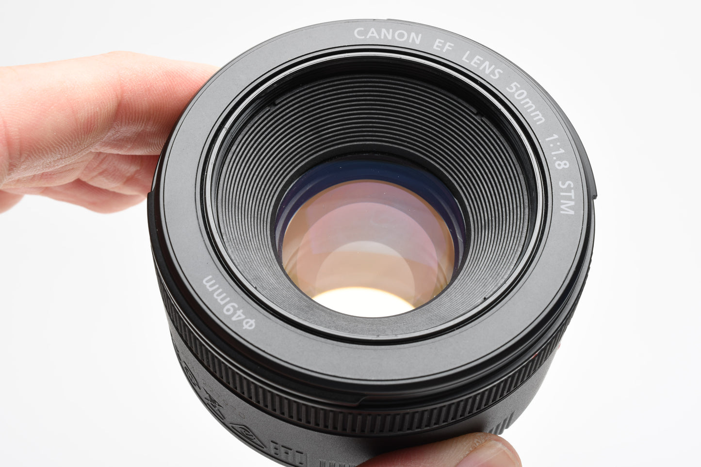 Canon EF 50mm f1.8 STM prime lens, caps, Mint- Boxed