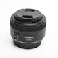 Canon EF 50mm f1.8 STM prime lens, caps, Mint- Boxed