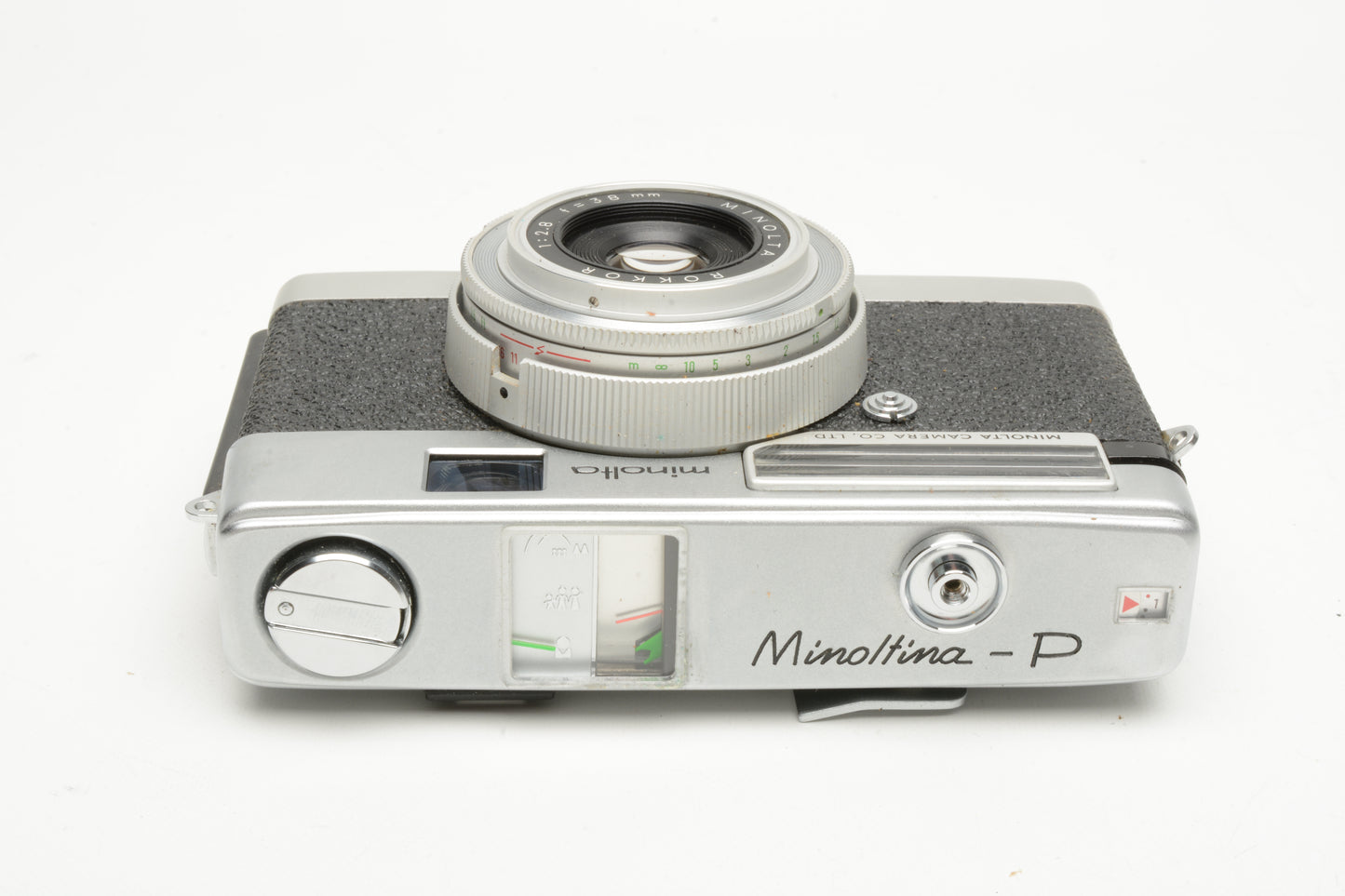Minolta Minoltina P 35mm Rangefinder camera, Case, New Seals, Tested, Works great!
