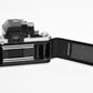 Nikon F2 35mm SLR body w/DP-1 finder, very clean & accurate, timeless (silver)