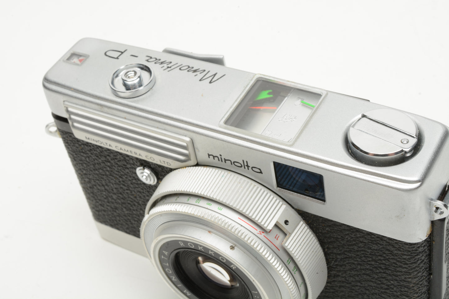 Minolta Minoltina P 35mm Rangefinder camera, Case, New Seals, Tested, Works great!