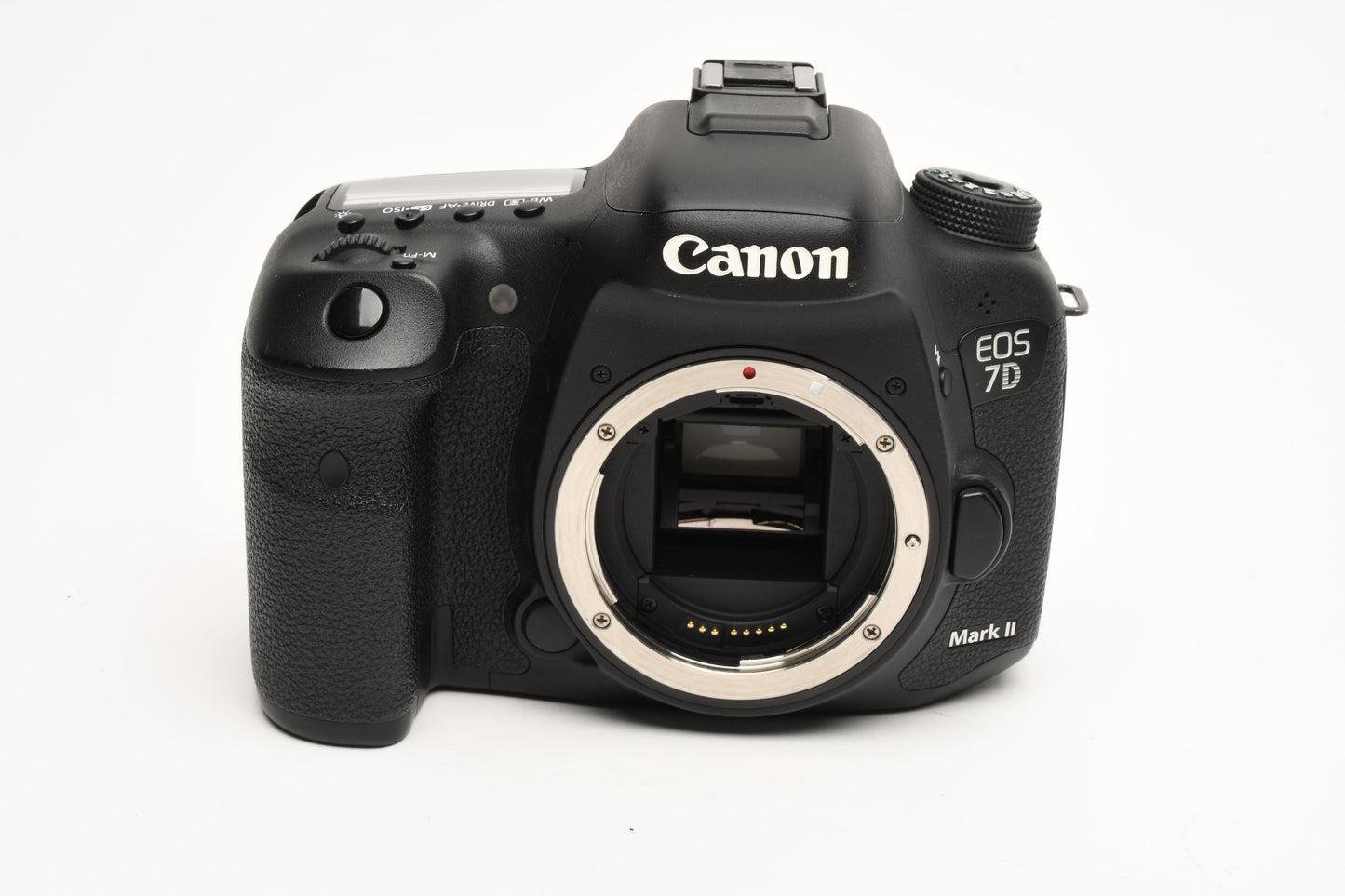 Canon EOS 7D Mark II DSLR Body w/3 batts, charger, strap, 52K Acts, Tested, Nice