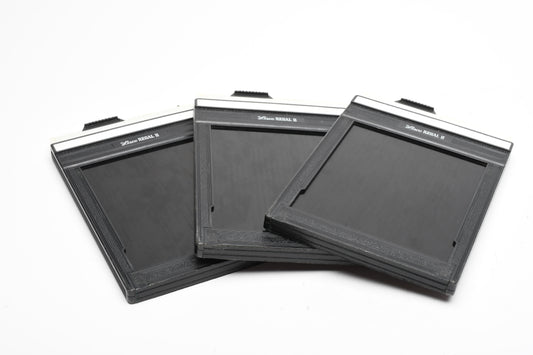 3X Lisco Regal II 4x5 sheet film holder, very clean w/Dark slides