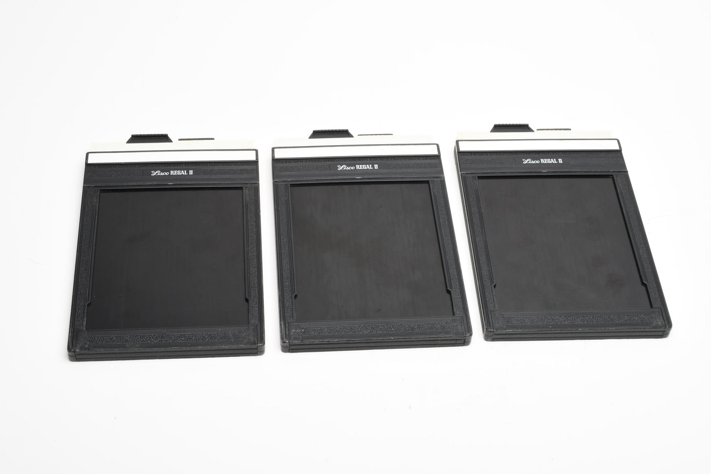 3X Lisco Regal II 4x5 sheet film holder, very clean w/Dark slides