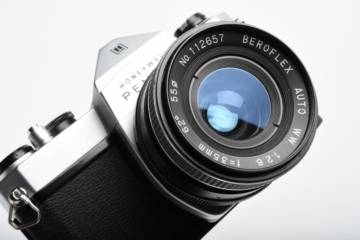 Pentax Spotmatic SP1000 35mm SLR w/35mm f2.8 lens, Great! New seals