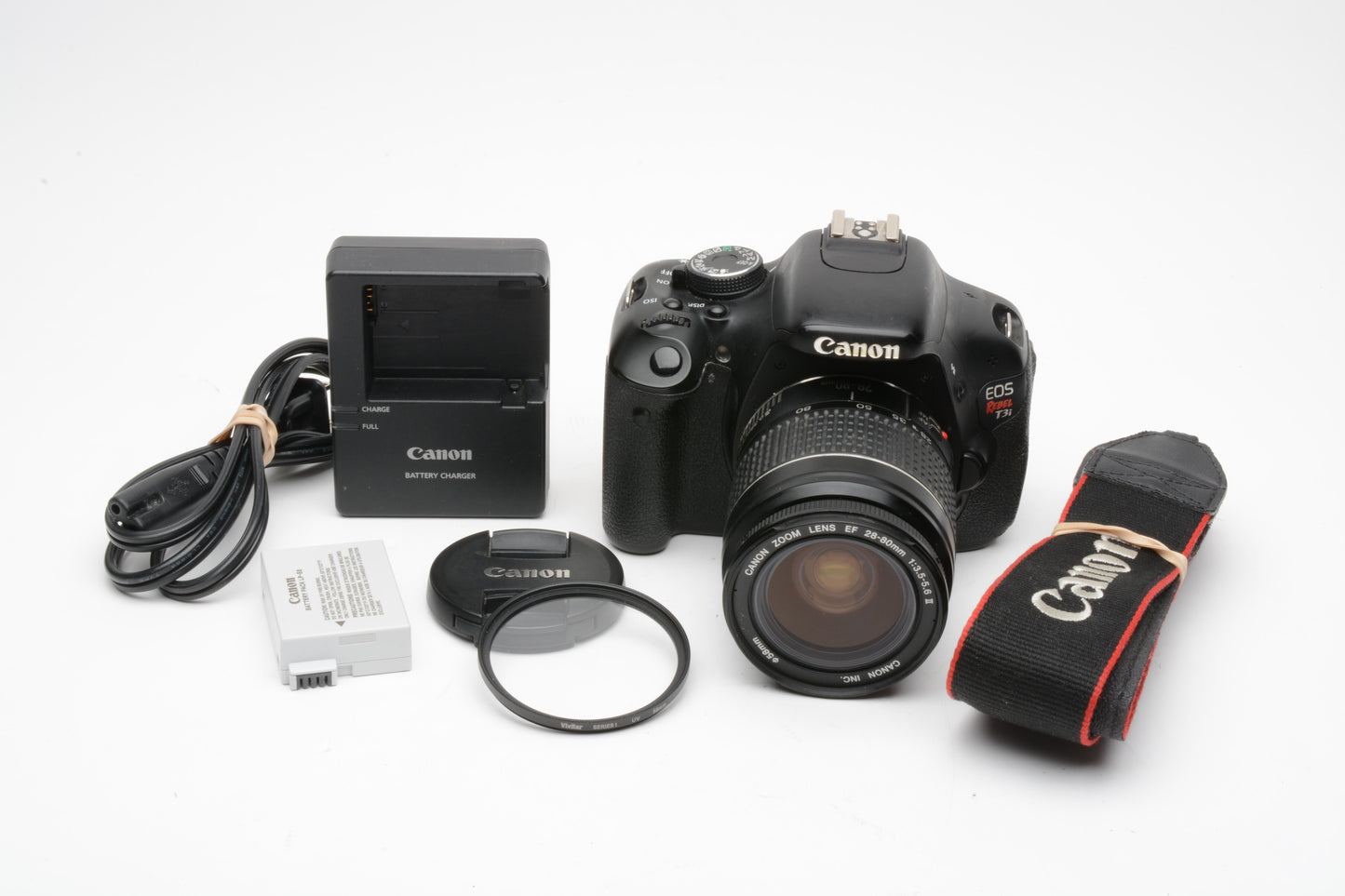 Canon EOS T3i w/28-80mm f3.5-5.6 IS STM lens, 27K Acts