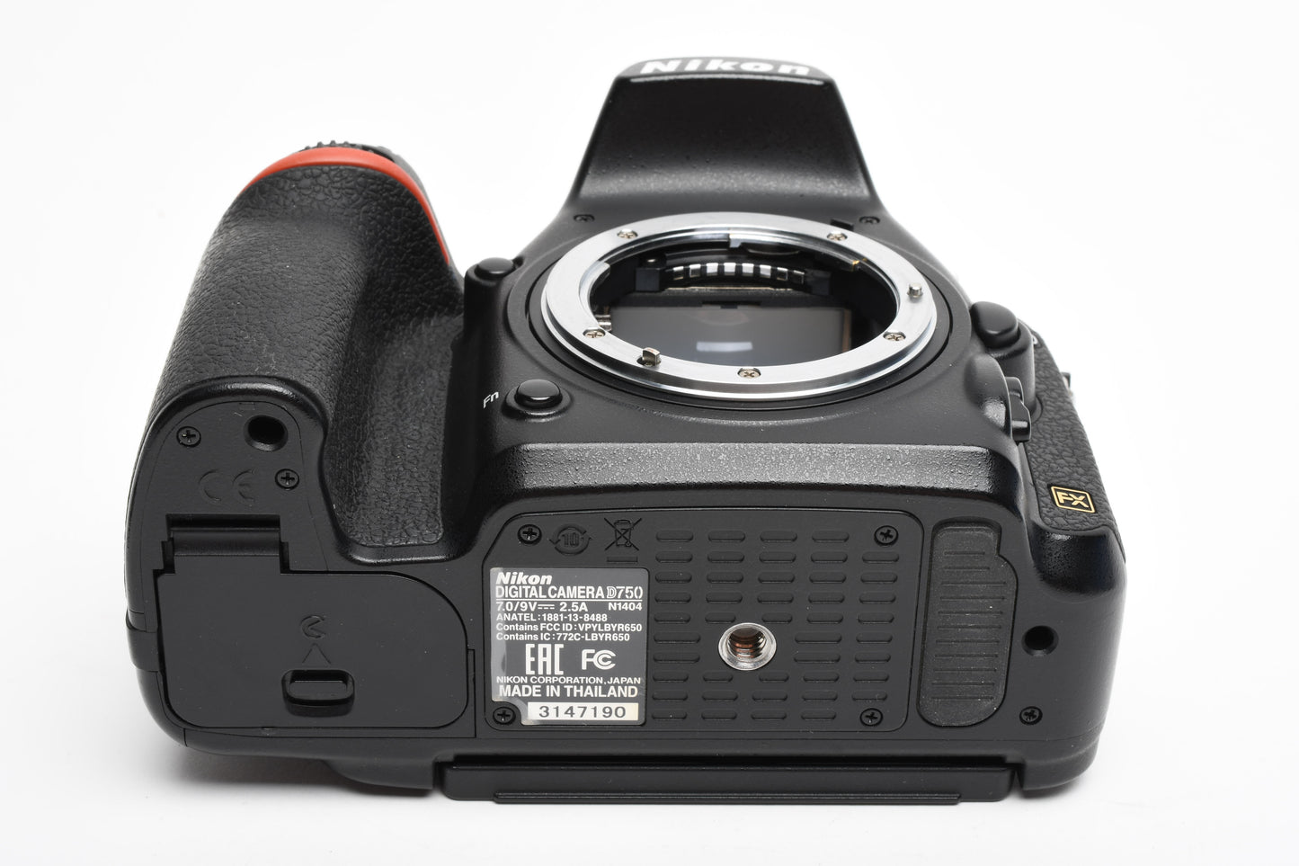 Nikon D750 DSLR Body w/2X batts, charger, strap, manuals, boxed  53K acts Clean
