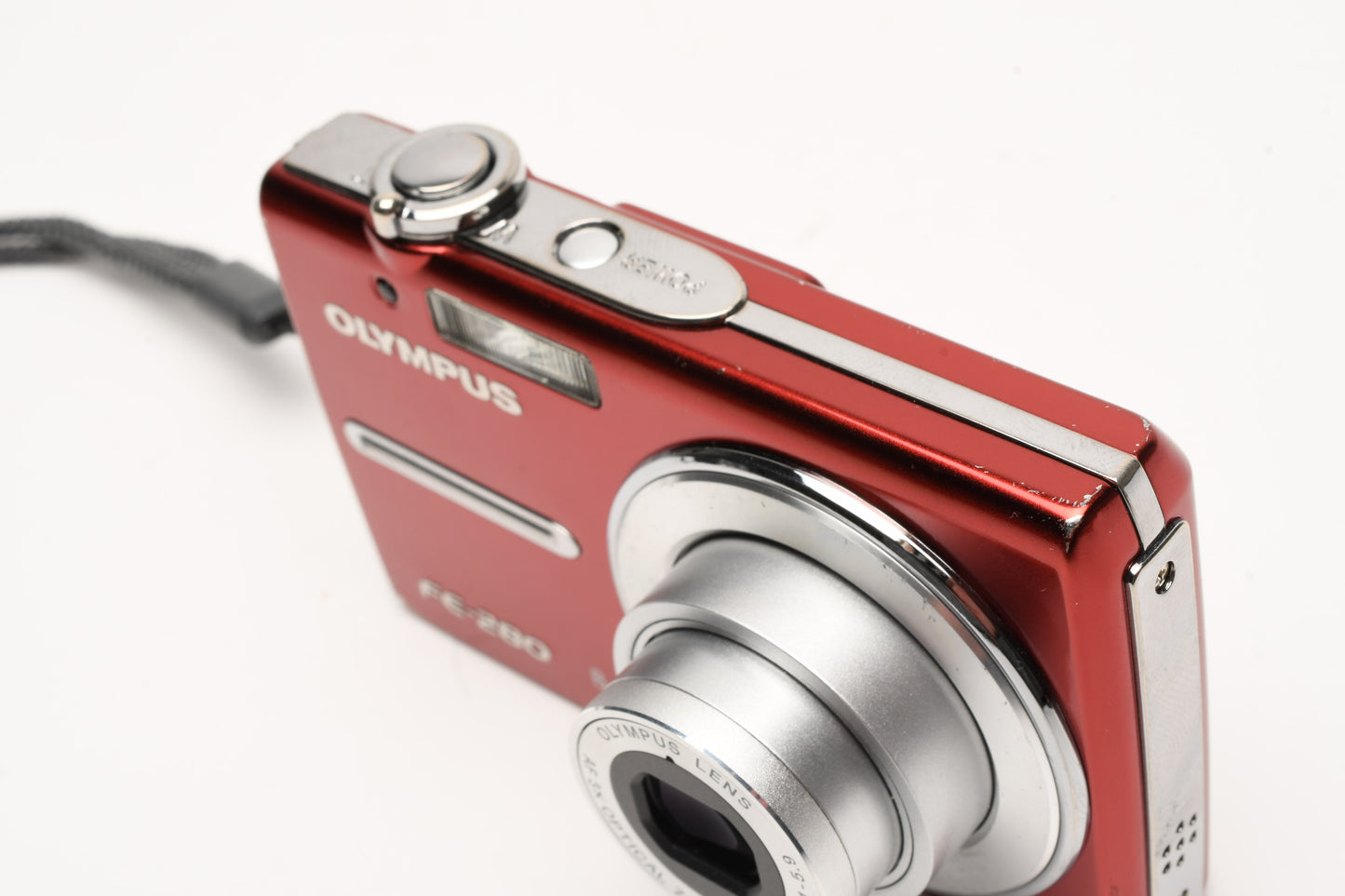 Olympus FE-280 8MP Digital Point&Shoot camera (Red), Tested *Read