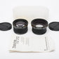 Tokina VSC-0714 Video camera auxiliary lenses .7X & 1.4X in case, + caps (52mm)